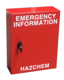 Emergency Information Metal Storage Container